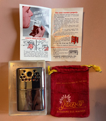 Vintage Famous Jon-e Warmer Heater Aladdin Laboratories Inc Minneapolis, Minn.