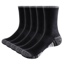 YUEDGE Women  s Socks, Moisture Wicking Combed Cotton Terry Cushioned Athle