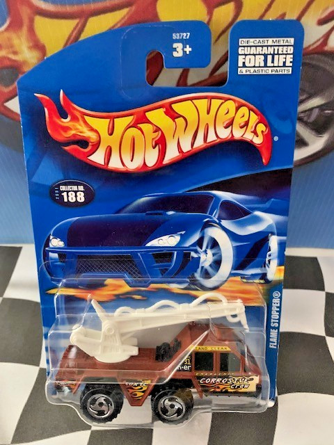 Hot Wheels 2001 Mainline #188 Flame Stopper BROWN CHROME_ORSB Variation China
