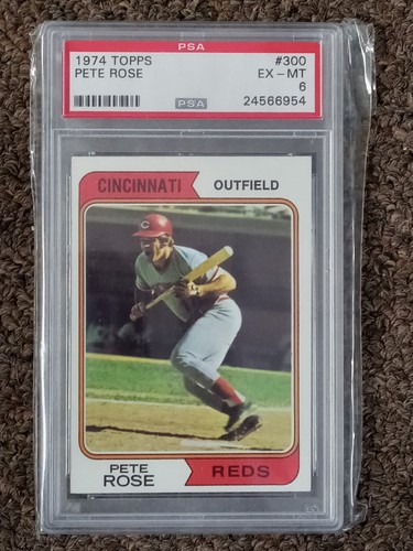 1974 Topps #300 Pete Rose PSA 6