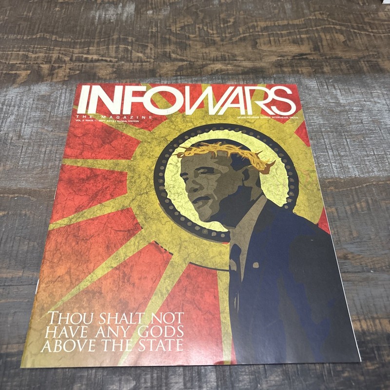 🔥Infowars The Magazine Sept 2013 Alex Jones Global Edition Obama Vol 2, Issue 1