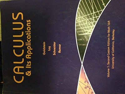 CALCULUS & ITS APPLICATIONS By Larry J ; Lay Goldstein