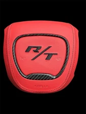 Dodge Challenger Charger Durango RT 2015-2024 Red leather Steering Wheel Cover