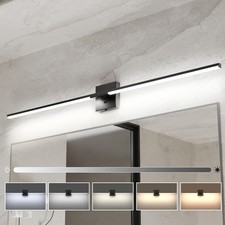Modern Bathroom Vanity Light 48 inch, Built-in Dimmer, 28W Dimmable 5CCT Bath...