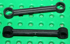 2 x Lego Technic Black Steering Link 1x6 ref 2739a set 9398 42039 9396 6983 8858