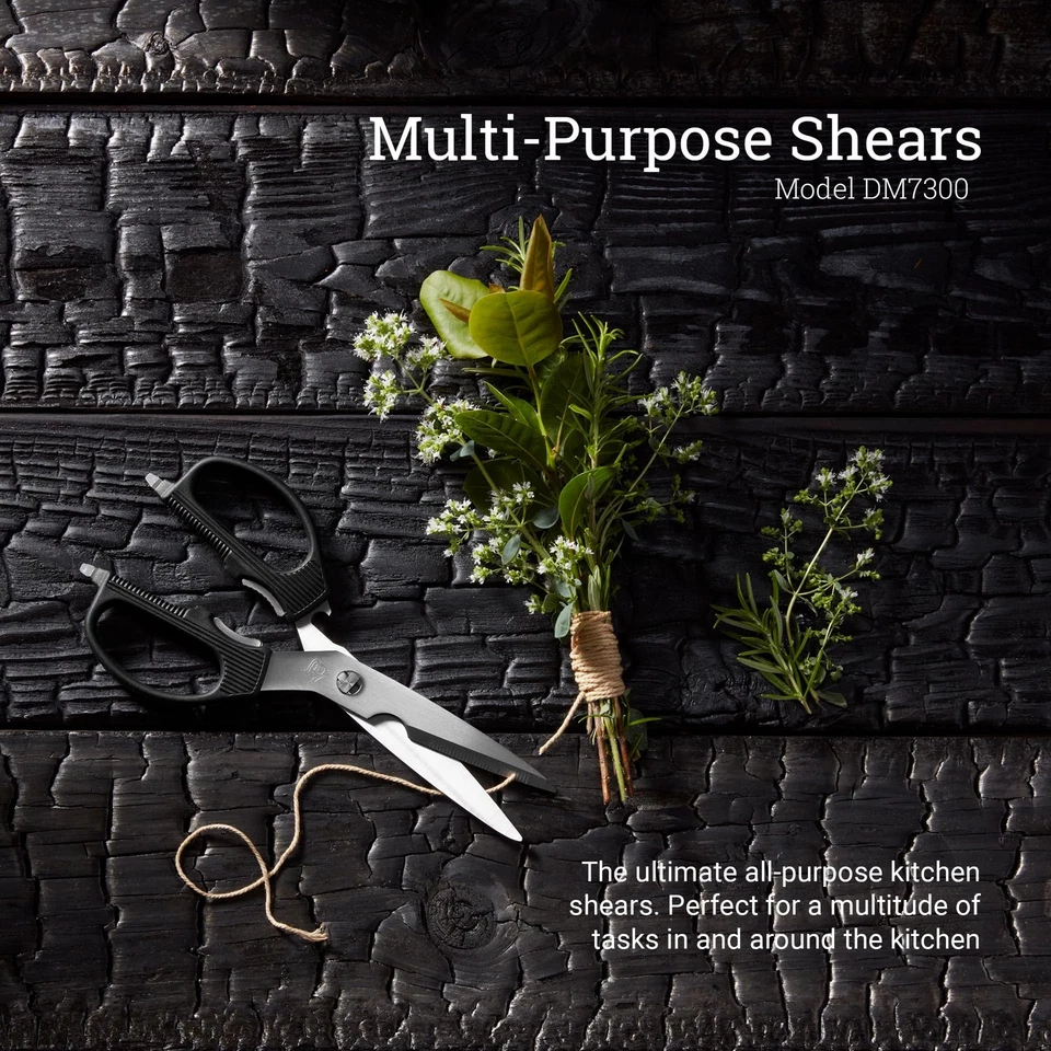 Shun Multi Purpose Kitchen Shears, Heavy Duty Cooking Scissors, Durable 420J2 - Image 2 of 4