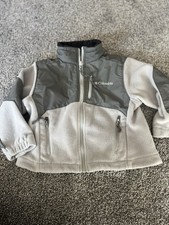 Columbia Kids Fleece Jacket Full Zip Gray Two Tone Outdoor XXS 4/5t . B