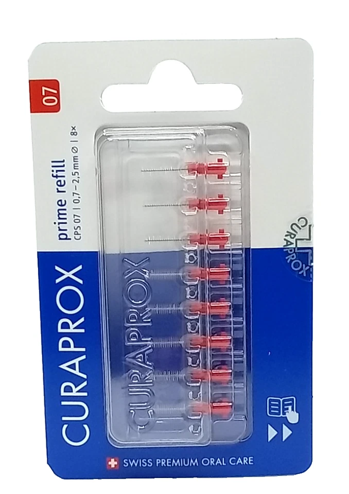 CURADEN GERMANY GMBH CURAPROX CPS 07 prime Interdentalbürsten Refill, 8 St PZN 16166412