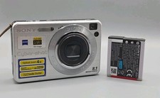 Sony Cyber-shot DSC-W130 Digital Camera, Silver, No Charger, Please Read.