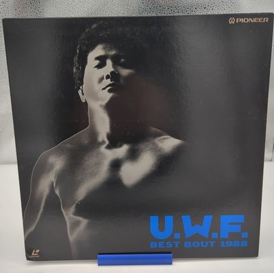 U.W.F. Best Bout 1988 PILW-1002 Japan LaserDisc Maeda Takada Gordeau w/Insert