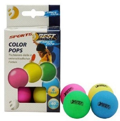 Best Sporting Neon Bunte Tischtennisbälle Color Pops Tischtennis Bälle 6 Stück