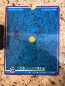 Solar Quest Vectrex 1982 Cartridge And Overlay