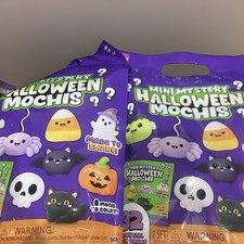 New 32 MINI HALLOWEEN Mystery MOCHIS Squishy Bags Packs Lot Of 2 64 Total   