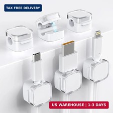 Cord Holder, 6 Pack Magnetic Cable Clips, Strong Adhesive Cord Holder for Nights