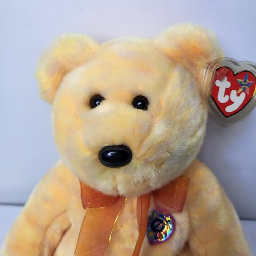 Ty Beanie Buddy " SUNNY " Teddy Vintage 2001 Collectable Yellow Bear With Tag UK - Picture 11 of 11