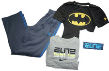 Youth Boys Lot 4 UNDER ARMOUR, ADIDAS  NIKE Pants  Shirts Kids Sz Large