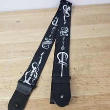D  Addario Planet Waves Guitar Strap Black White Tribal Pattern Adjustable Nylon