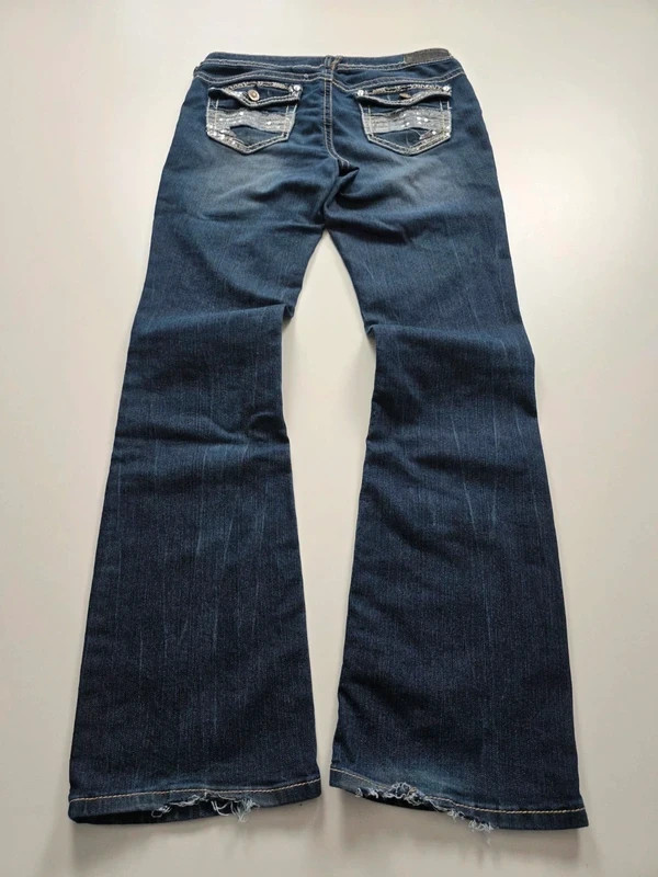 Vintage Y2K Low Waist Bootcut Damen Jeans Gr. M