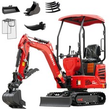 HY14C+5 Accessories 1.4Ton Mini Excavator 13.5hp Gas B&S EPA Engine Side Swing