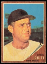 1962 TOPPS HARRY CHITI CLEVELAND INDIANS #253 EX-EXMT
