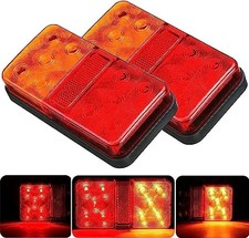 2PCS 12V LED Rear Tail Lights Trailer Lights Universal 10Leds Stop Brake Light