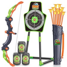 SpringFlower Bow and Arrow Toys for Kids, Archery Set Includes Super Bow with...