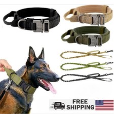 1.5''Wide Tactical Heavy Duty Nylon Large Dog Collar Military With Metal Buckle