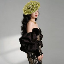 Lace Head Flower Fascinators Hats for Women Tea Party Cocktail Headband