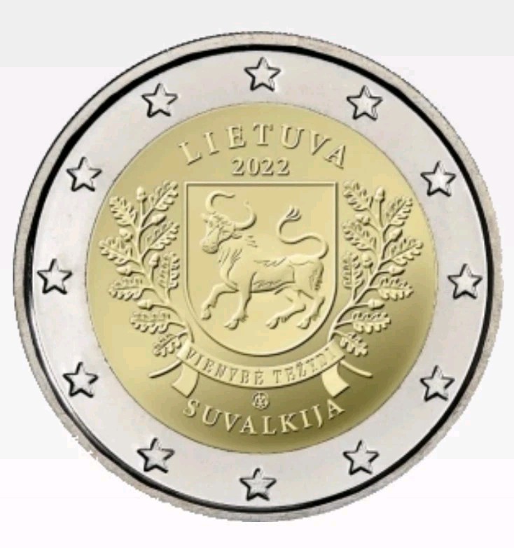 2€ UNC Lituanie 2022 Suvalkija