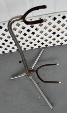 Stojak na gitarę vintage chromowany metal – na części/naprawy