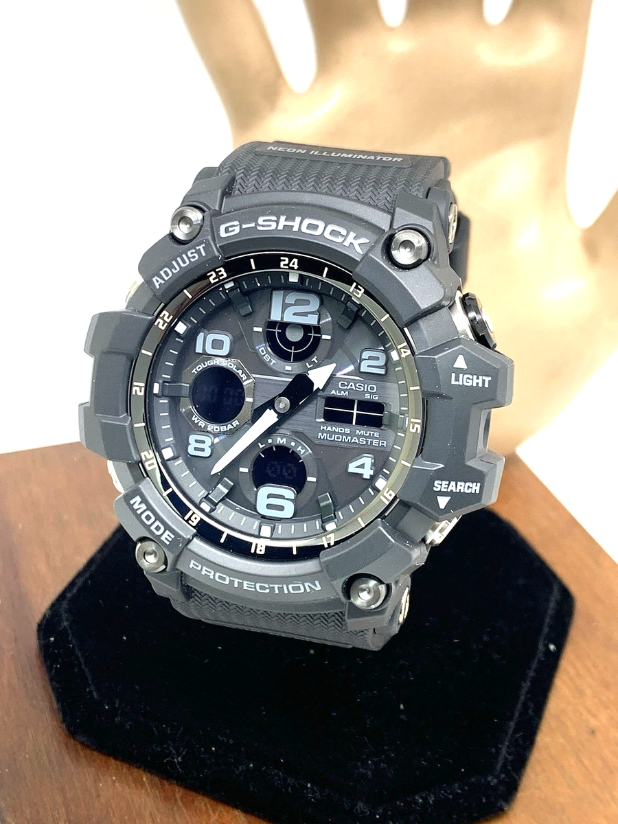 Casio G-Shock Men's Watch GSG100-1AWC Solar Mudmaster Black Resin