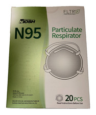 FLTR N95 Niosh 20-Pack Particulate Respirator Face Masks Facemasks
