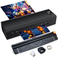 13 Inch Laminator Machine, A-3 9-In-1 Thermal Laminator with Sheets for Hot  Co