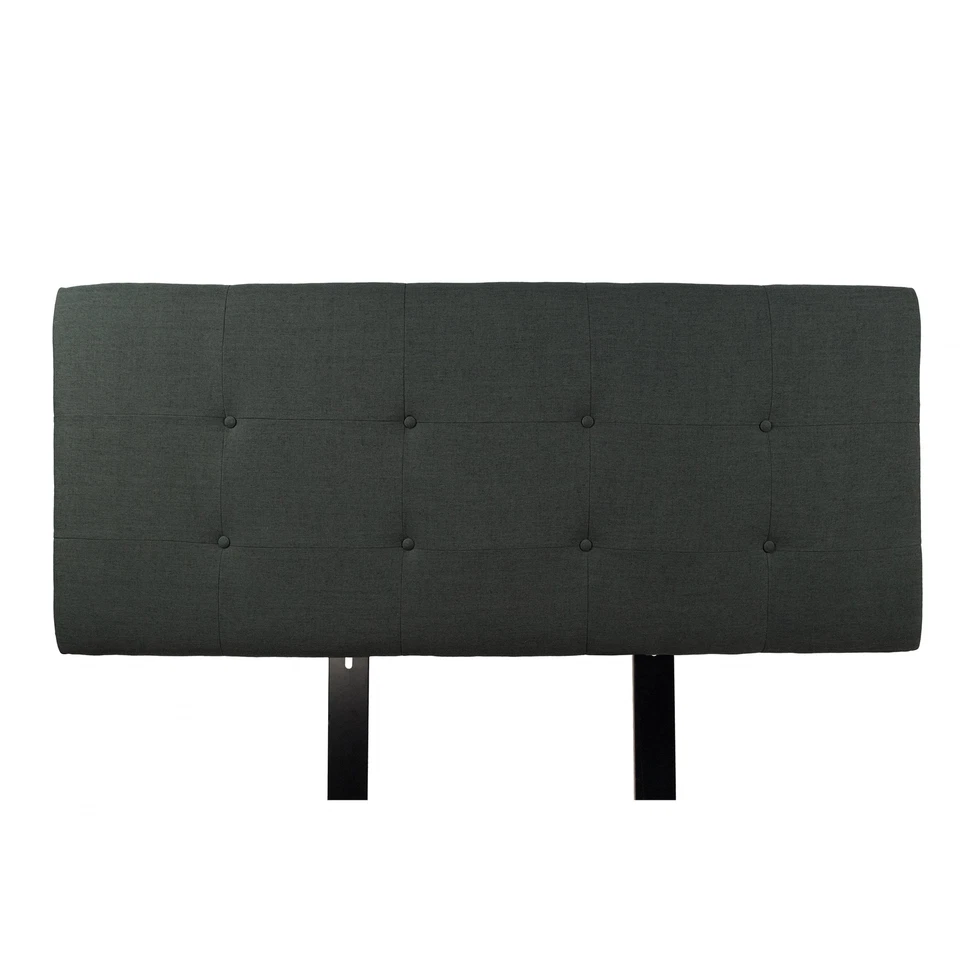 MJL Furniture Ali Button-tufted Allure Charcoal Upholstered - Image 2 of 3