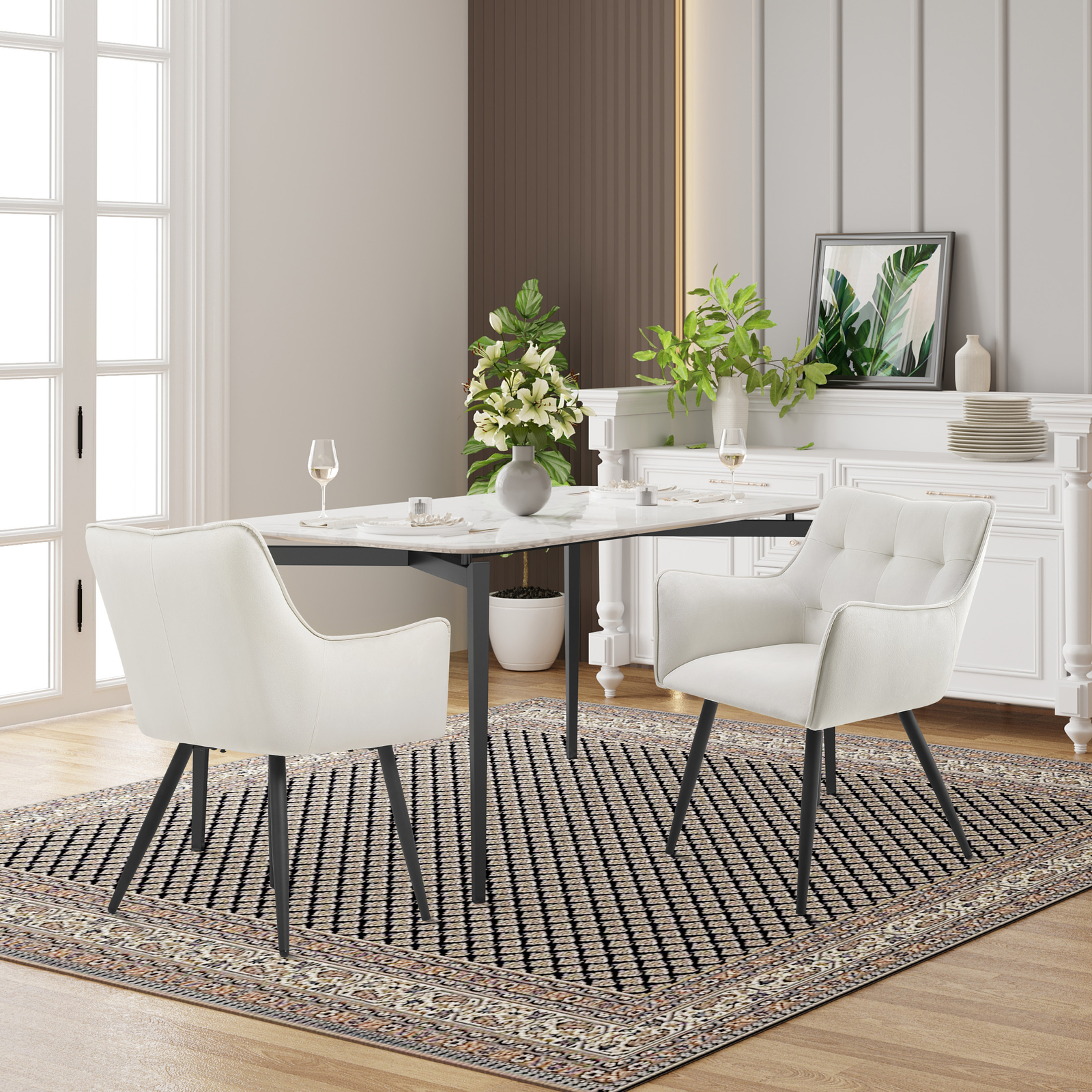 Velluto Sedie Moderne Pranzo WOLTU Set 1/2/4/6 Sedie Moderne Sala