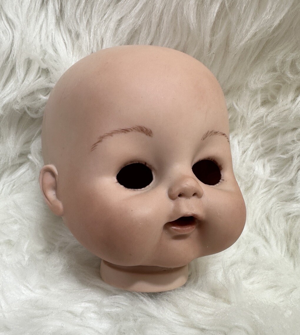 Baby Doll Head Chubby Cheeks Crafting DIY Making Repair Bisque