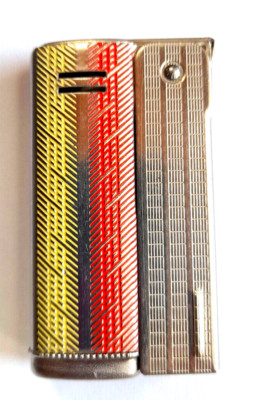 Vintage IMCO Lighter Triplex Streamline 6800Made in Austria NOS Blue Yellow Red