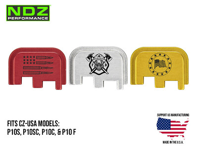 NDZ CZ P10C P-10F P10SC P-10S Slide Cover Back Plate Aluminum Trending