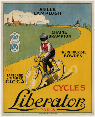 Liberator Original Vintage Bicycle Poster Small Format Cycling