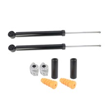 2x Stossdämpfer hinten + Domlager + Staubmanschetten Für VW Polo 6R Audi A1 Seat