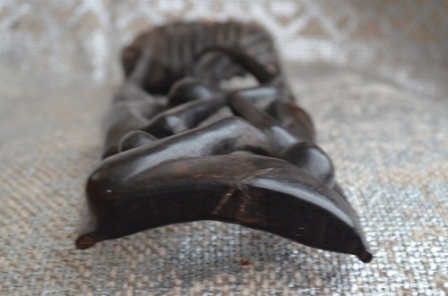 Abstract Modernist African Folk Art Wood Carved Sculpture, Statue 11.5'' - Picture 4 of 7