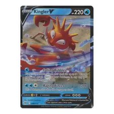 Kingler V 028/172 Holo Ultra Rare Brilliant Stars Pokemon Cards TCG Near Mint NM