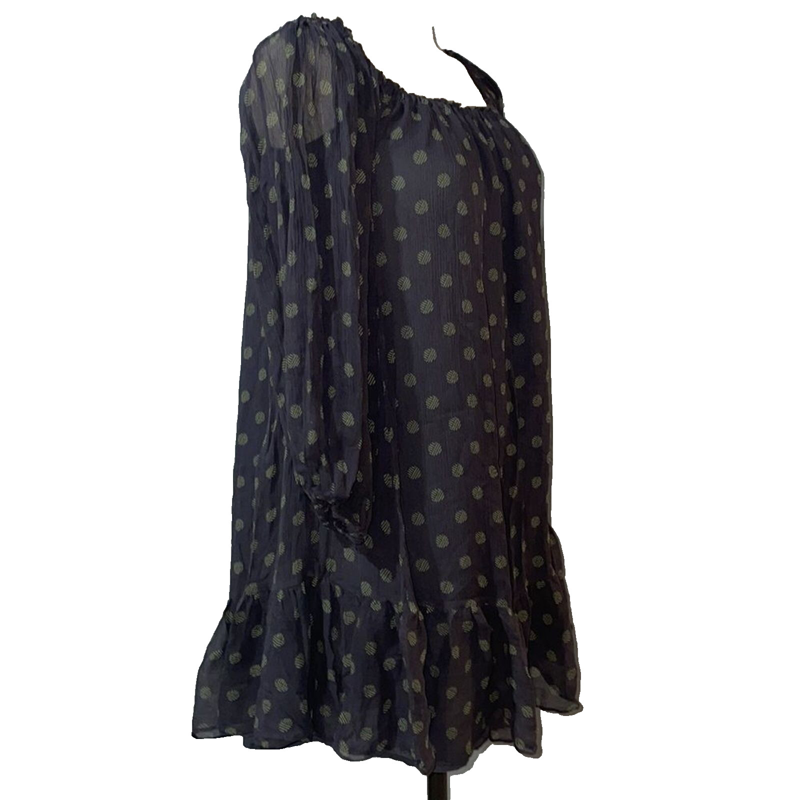 Moda International Victoria’s Secret Y2K Silk Babydoll Dress size XS Polka Dot