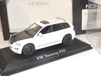 VW TOUAREG R50 Capot Carbone Roues Noires NOREV 1:43 modèle modifié - Photo 1/2