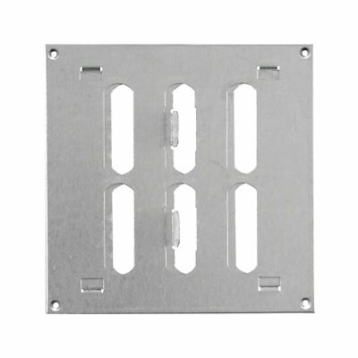 Lüftungsgitter aus verzinktem Stahl 150 mm x 150 mm mit Rolladen / Flachkanalabdeckung