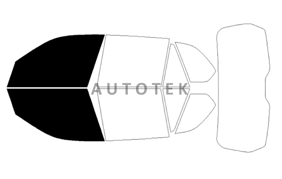 Película precortada ventanas delanteras de dos puertas cualquier tono % VLT para BMW X5 (2007-2013) Foto 3 de 4
