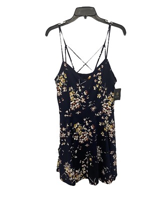 Fortune + Ivy Reign Back V Neck Floral Mini Dress Petite XL
