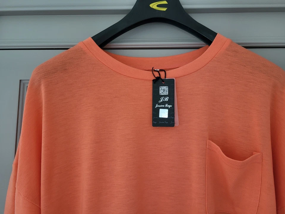 Tee shirt à manches longues raglan orange Taille L - Photo 2/4