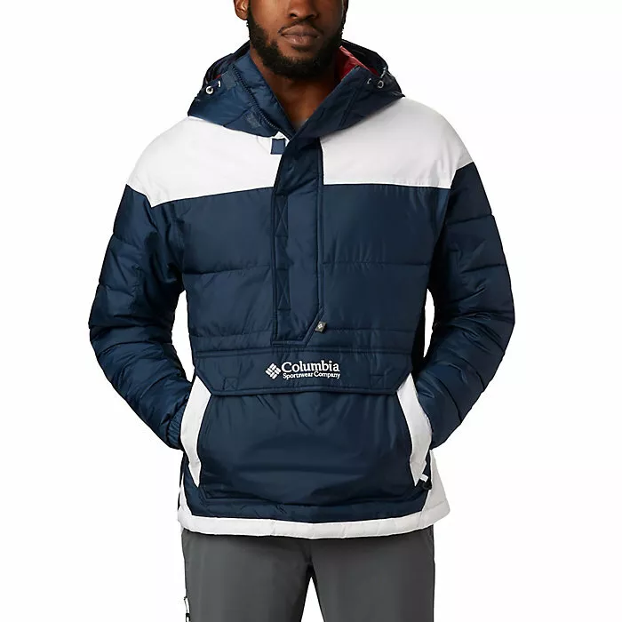 Columbia Men's Columbia Lodge Pullover Jacket Navy, White L | eBay