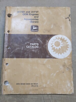 John Deere 3179D & 3179T OEM Engines & Accessories Parts Catalog, PC-3178